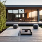 에너지저장장치의 장점과 단점 - **Prompt:** A serene, modern Portuguese villa or farmhouse at dusk, bathed in the soft glow of inter...