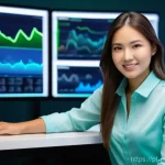 ESS의 실시간 모니터링 시스템 - The Empowered Energy Manager**

A visually striking, photorealistic image of a young professional, e...